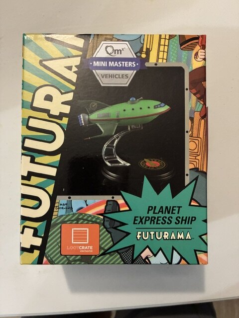 Futurama Planet Express Ship Model with base by QM - Loot Crate Exclusive